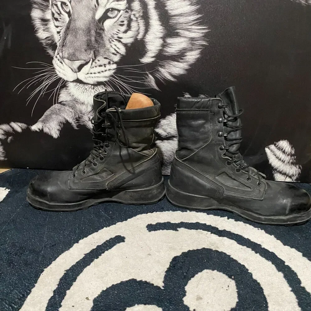 Belleville Combat Boot Men's 11.5W Black Leather Military Tactical Steel Toe